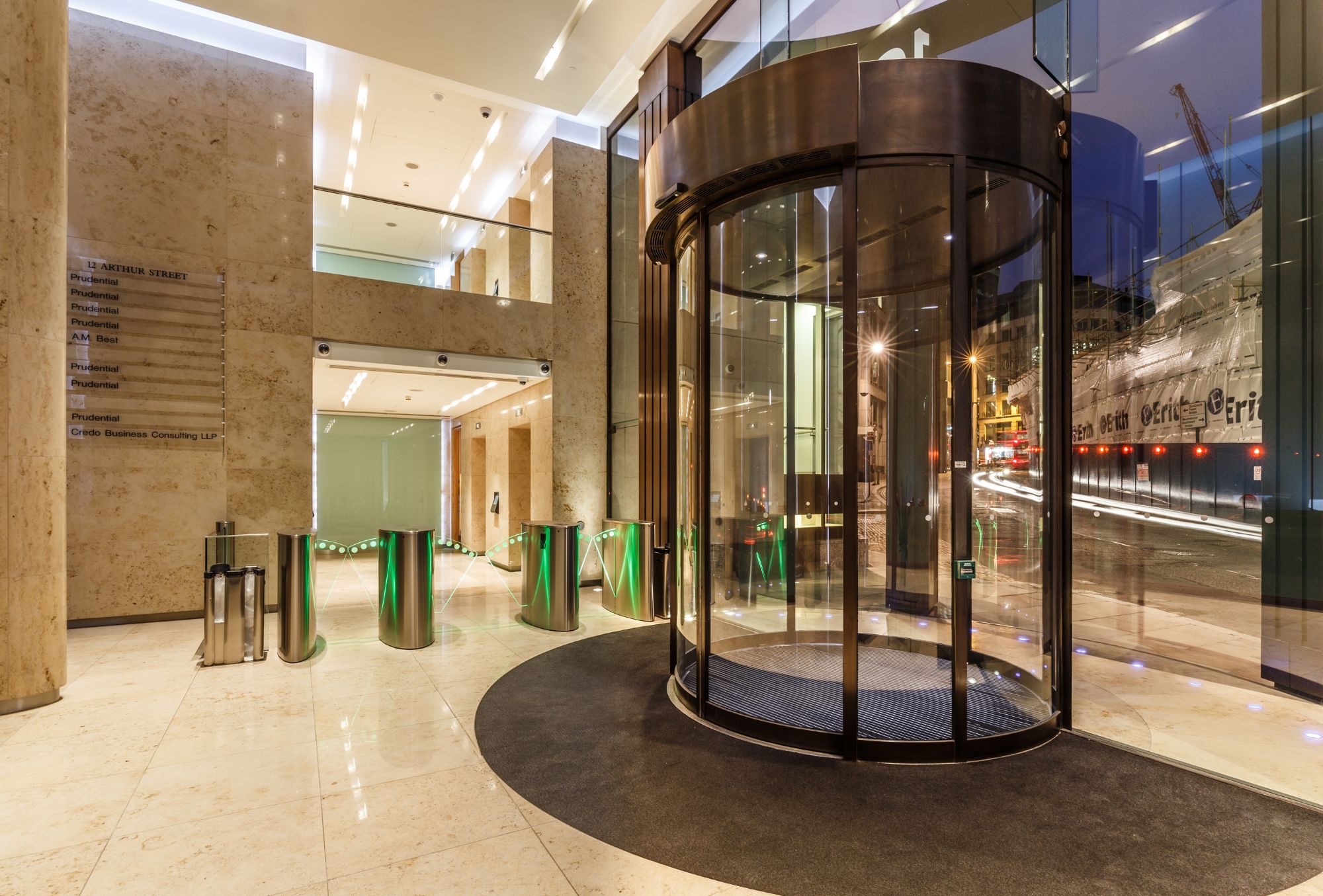 an entrance door built by bds entrances in london and frankfurt