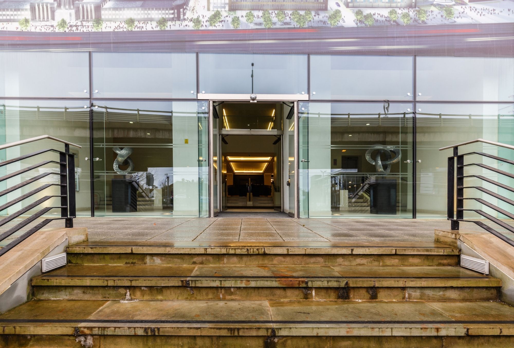 an entrance door built by bds entrances in london and frankfurt