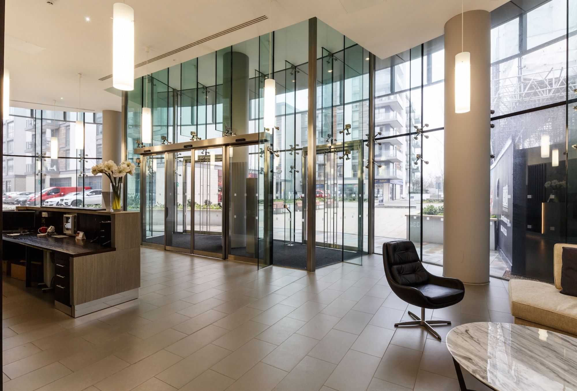 a sliding door door built by bds entrances