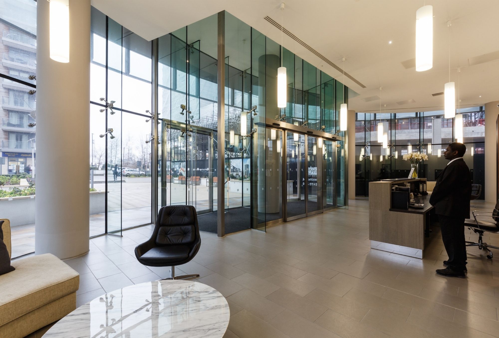 a sliding door door built by bds entrances